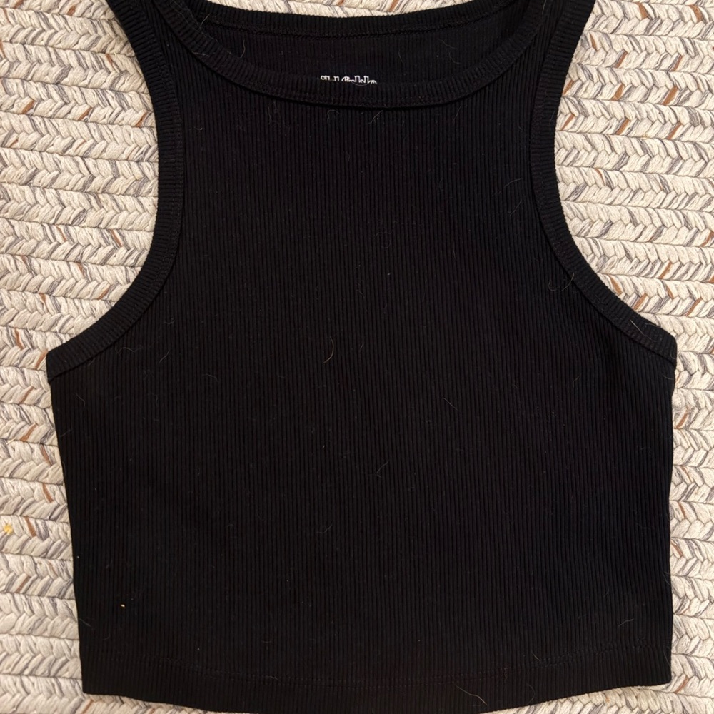 black tank top